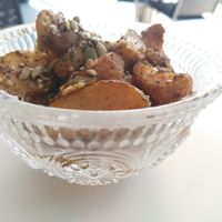 Garlic potatoes at Calma Cafe in Gran Canaria