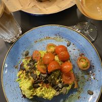 Avocado meets toast, mimosa and salted caramel and oats   at Seven Sundays in Dusseldorf