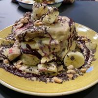 Crazy monkey pancakes   at Seven Sundays in Dusseldorf