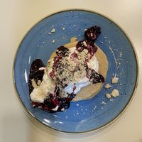 Lemon blueberry pancakes at Seven Sundays in Dusseldorf