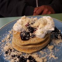 Blueberry pancakes at Seven Sundays in Dusseldorf