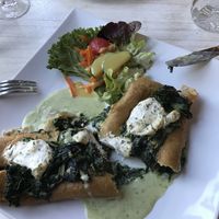Dinkelstrudel mit Spinat at proSecCo in Oldenburg