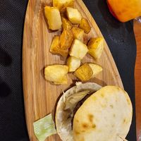 Vegan burger at La Divina Comedia in Valencia