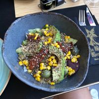 Quinoa salad at La Divina Comedia in Valencia