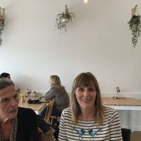 Happy lunch eta at Margo's Cafe & Lounge in Babbacombe