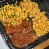 BBQ Tofu, Rasta Pasta, & Curry Chickpeas  at Healthful Essence in Atlanta