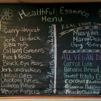 menu board at Healthful Essence in Atlanta