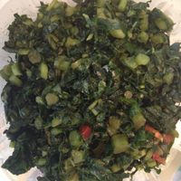 spicy kale at Healthful Essence in Atlanta