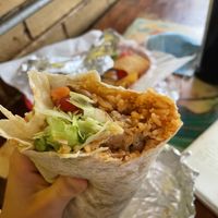 Burrito super deluxe  at La Cumbre Taqueria in San Francisco