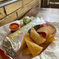 The meal wrapped at La Cumbre Taqueria in San Francisco