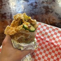 Vegan burrito  at La Cumbre Taqueria in San Francisco