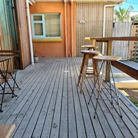 Seating at the back at Beaches in Port Elliot