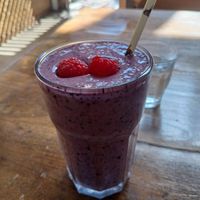 Blueberry smoothie at Beaches in Port Elliot