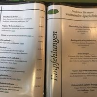 Menu  at Bierosophie in Vienna