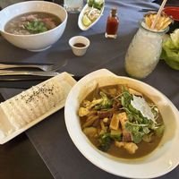 Tofu curry with veggies. Yummy   at Le Bistrot Viet in Santiago
