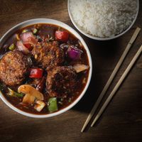 vegetable coins
Vegan
szechwan, manchurian,hot garlic at Inchin's Bamboo Garden in Sunnyvale