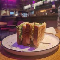 Eggless salad sandwich at Mission in Moscow