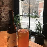 A table by the window at Mission in Moscow