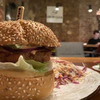 Mission burger at Mission in Moscow