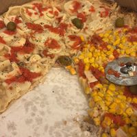 1/2 palmito, 1/2 milho  at William Disk Pizza in Jacarei