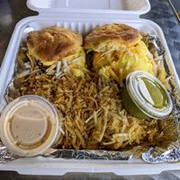 Biscuit sandwiches. at Seven Mile Cafe in Fort Worth