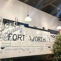 Inside mural   at Seven Mile Cafe in Fort Worth