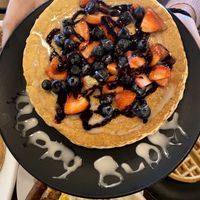 Gifted a pancake for birthday at Seven Mile Cafe in Fort Worth