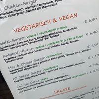 menu at Plan B Burgers in Deggendorf