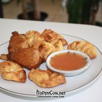 Crab rangoons and drum sticks at Loving Hut - Hamilton St in Worcester