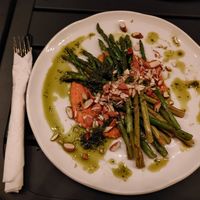 Asperges romesco at Maelstrøm in Quebec