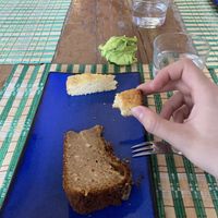 bizcocho de naranja, de limón y tarta de almendras (veganos)  at La Garza in La Palma