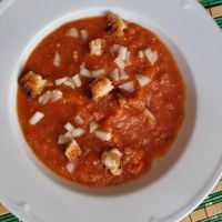Gazpacho at La Garza in La Palma