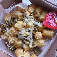 Vegan cheesey potato tots at Papa John's in Orpington