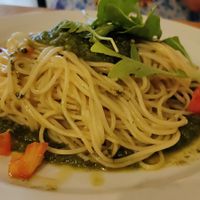 Pesto pasta at Birosta in Zaragoza