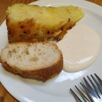 Tortilla vegan at Birosta in Zaragoza