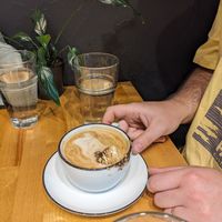 Vegan s'mores latte. at Ruby Coffee Roasters in Stevens Point