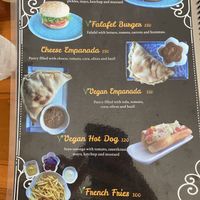 Menu at Govinda's in Phuket