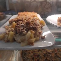 Apple crumble at Raiz in Aveiro