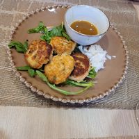 Falafels de lentilles rouges at Raiz in Aveiro