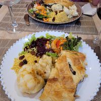 Wellington de champignons et légumes at Raiz in Aveiro