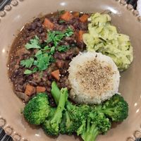 Rice with a bean stew (main of the day) at Raiz in Aveiro
