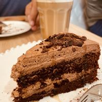 chocolate cake  at Raiz in Aveiro
