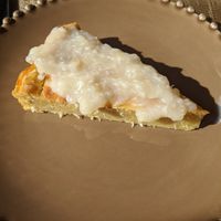 Sweet potato pie at Raiz in Aveiro