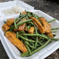 green bean tofu  at Pho Binh in Memphis