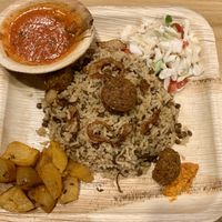 Rice at Habibi Falafel in Bangalore