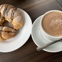 Chocolate caliente con leche de soya at Beth Lehem Vegano Panadería y Pastelería in Bogota