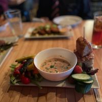 grilled crudite at Monnik in Louisville
