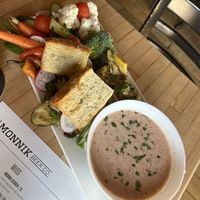 Grilled Crudite with Italian Dressing   at Monnik in Louisville