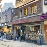 Exterior of the Coffee Shop at Petit Royal in Zermatt