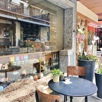 Cute Terrace on the Main Street  at Petit Royal in Zermatt